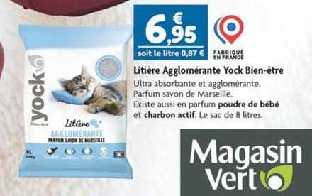 Litière Agglomérante Yock Bien-être