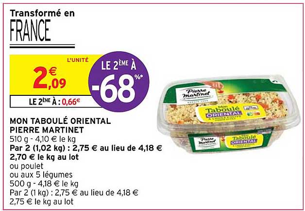 mon taboulé oriental pierre martinet