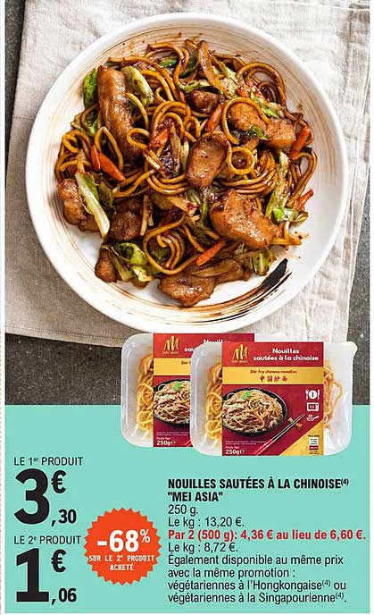Nouilles Sautées à La Chinoise "mei Asia"