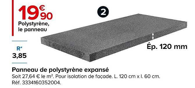 panneau de polystyrène expansé