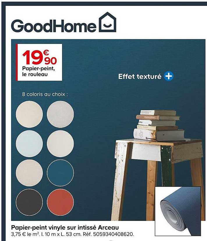 papier-peint vinyle sur intissé arceau goodHome