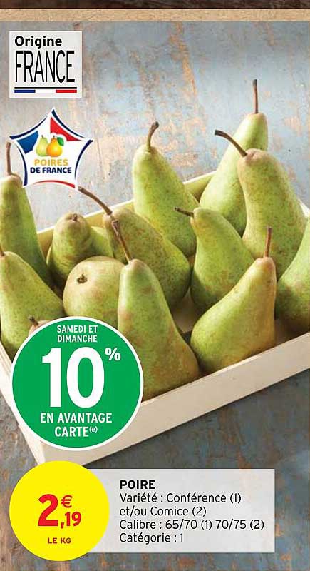 poire conférence et/ou comice