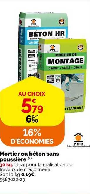 portier ou béton sans poussière