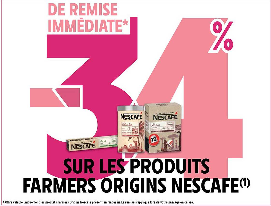 Produits Farmers Origins Nescafé