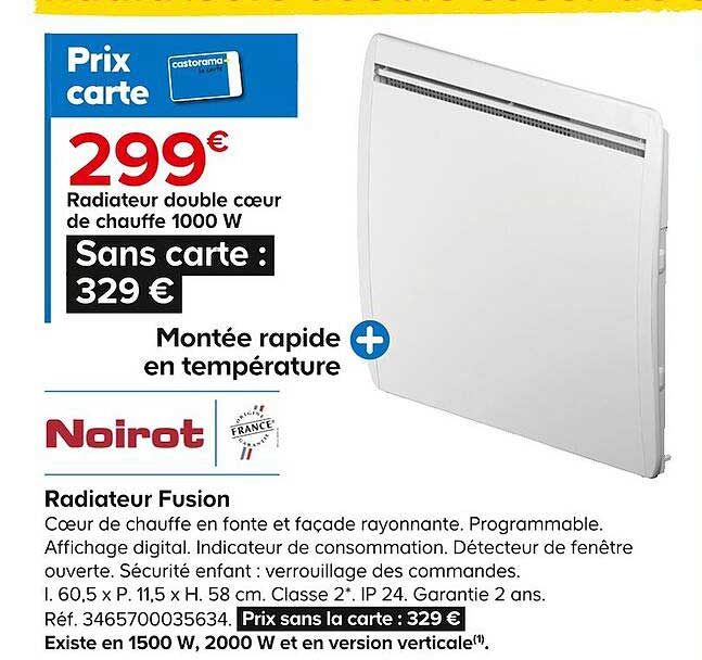 Radiateur Fusion Noirot