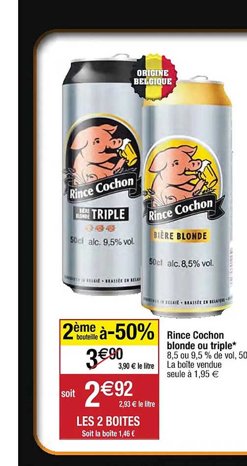 rince cochon blonde ou triple