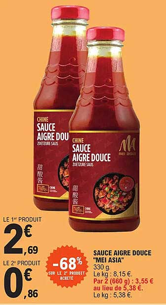 sauce aigre douce "mei asia"