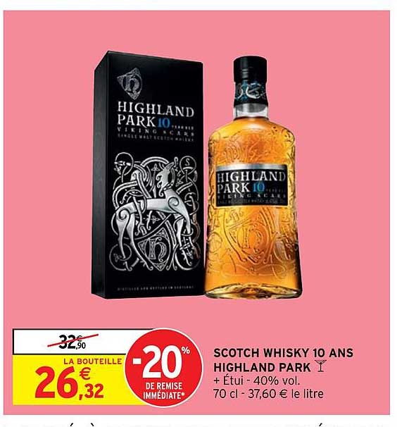 scotch whisky 10 ans highland park