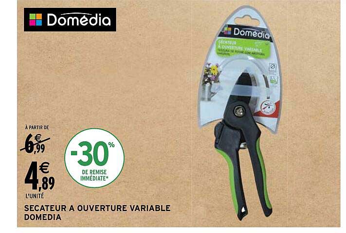 Secateur à Ouverture Variable Domédia