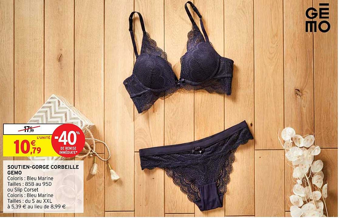 soutien-gorge corbeille gemo