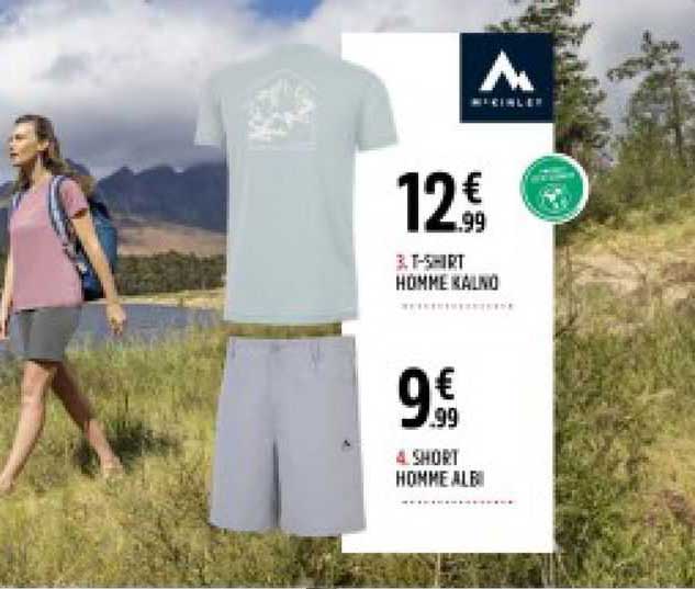 t-shirt homme kalino short homme albi