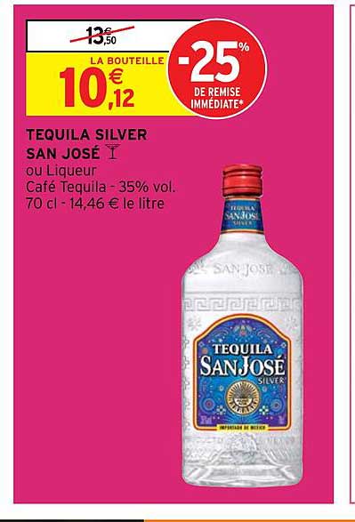 tequila silver san josé