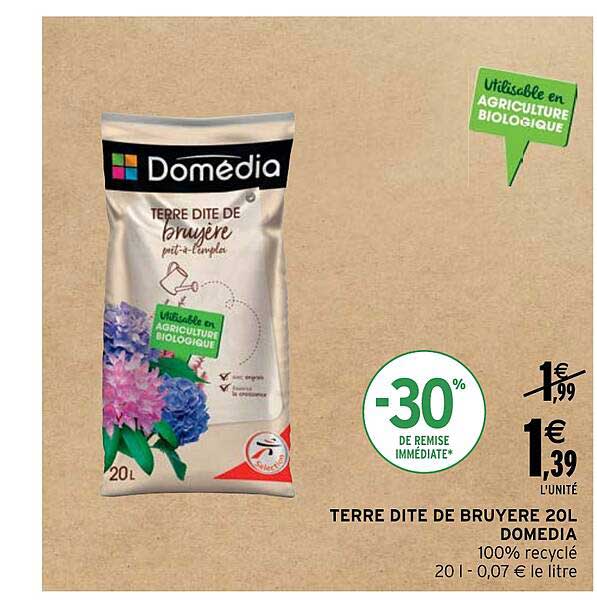 Terre Dite De Bruyère 20l Domédia