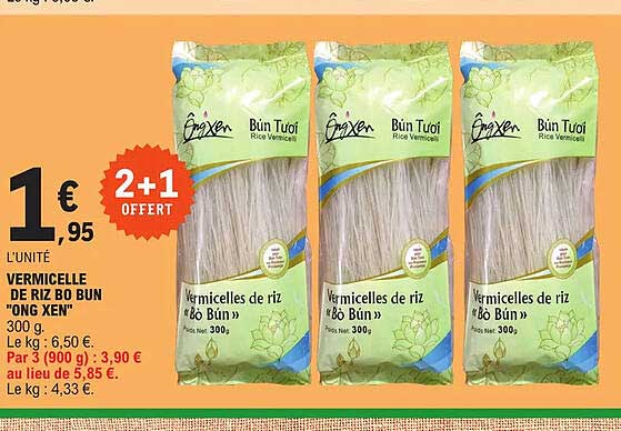 vermicelle de riz bo bun "ong xen"