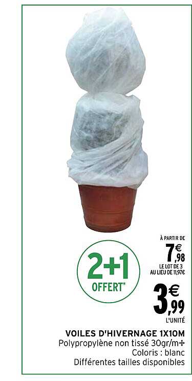 Voiles D'hivernage 1x10m