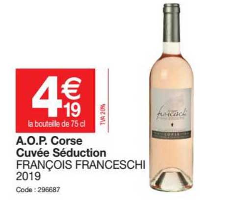 a.o.p. corse cuvée séduction françois franceschi 2019