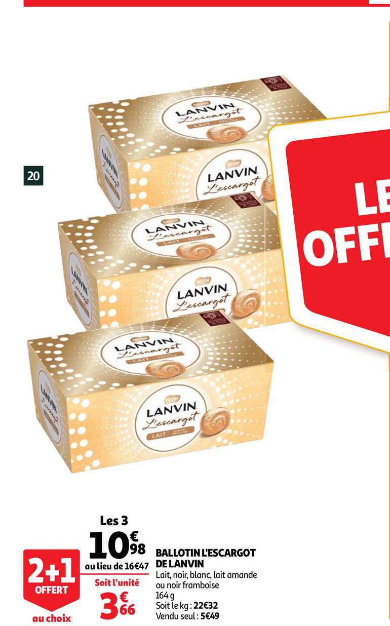 ballotin l'escargot de lanvin