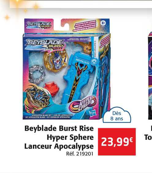 beyblade burst rise hyper sphere lanceur apocalypse