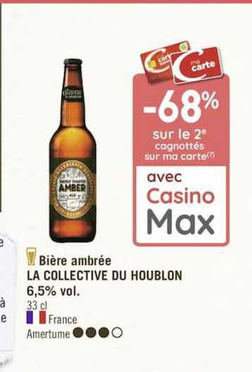 bière ambrée la collective du houblon 6.5% vol.