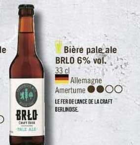 bière pale ale brlo 6% vol.
