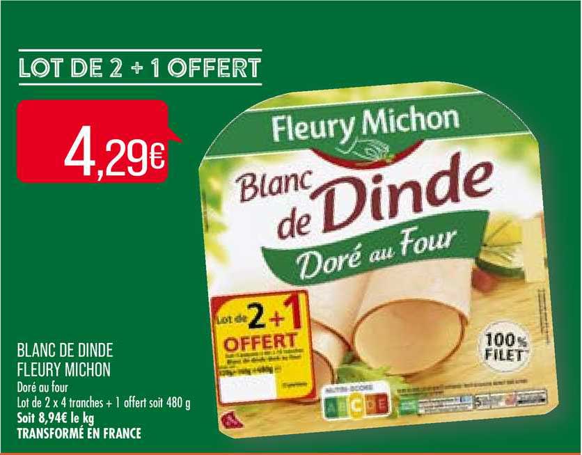 blanc de dinde fleury michon