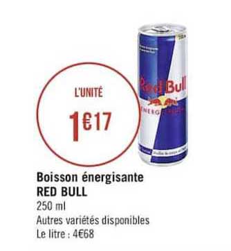 boisson énergisante red bull