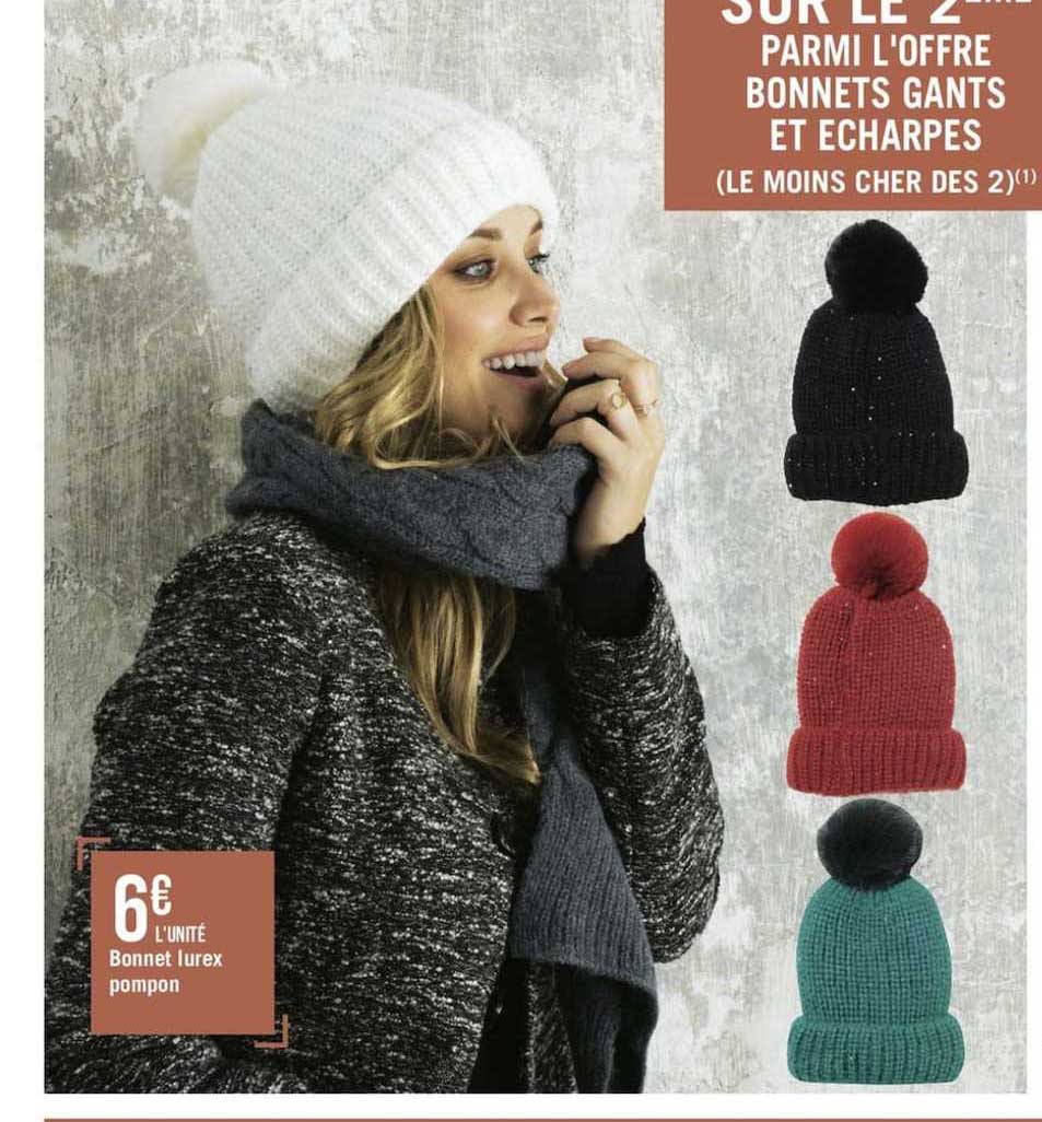 bonnet lurex pompom
