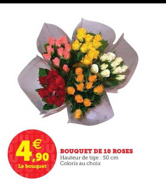 Bouquet De 10 Roses