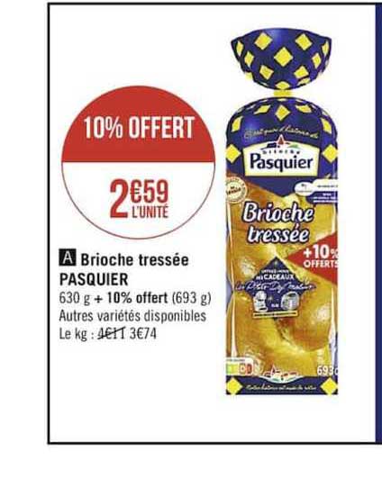 Brioche Tressée Pasquier