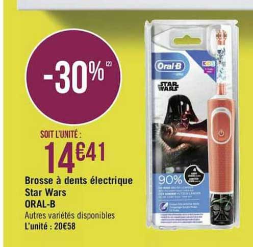 brosse à dents électrique star wars oral b