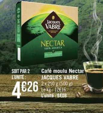 café moulu nectar jacques vabre