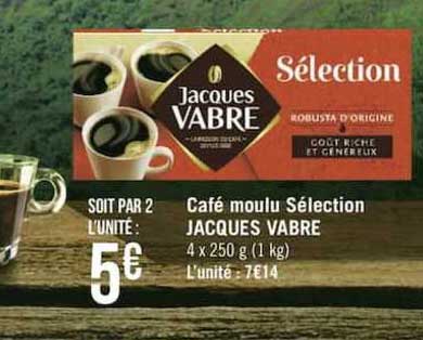 café moulu sélection jacques vabre