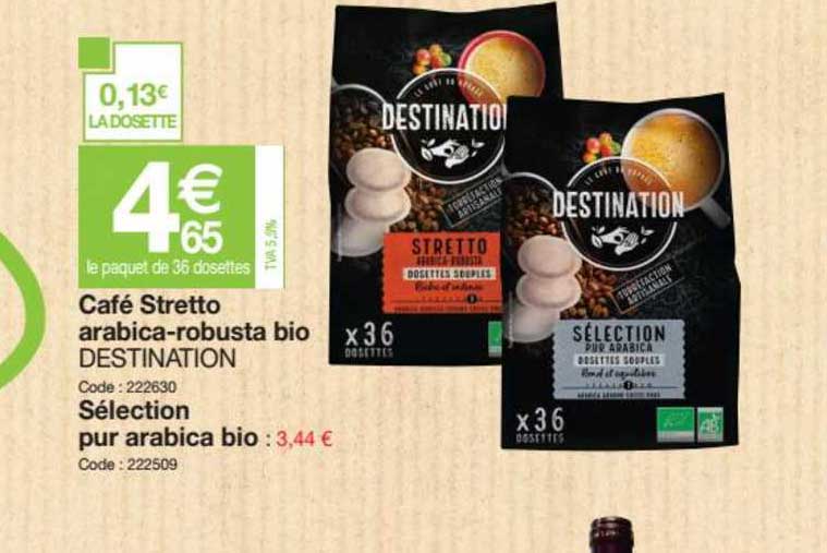 café stretto arabica robusta bio destination