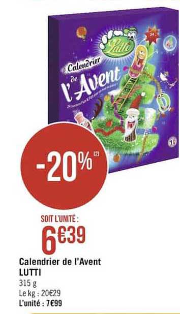 calendrier de l'avent lutti