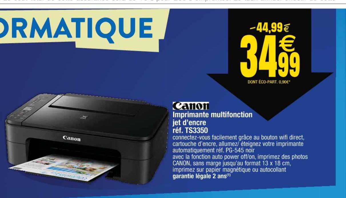 canon imprimante multifonction jet d'encre réf. ts3350
