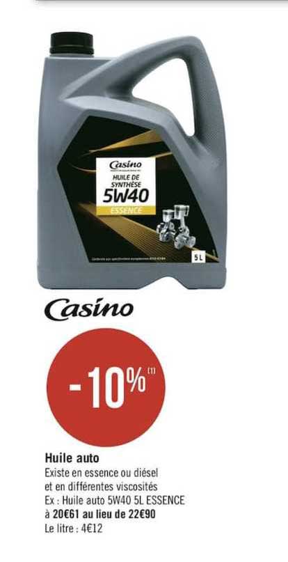 Casino Huile Auto