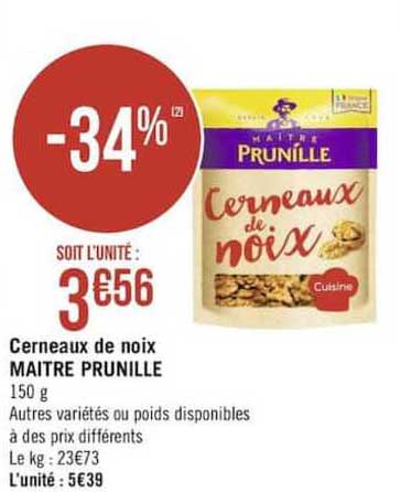 cerneaux de noix maître prunille