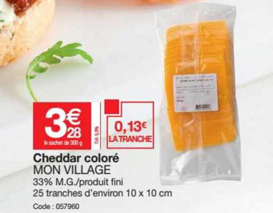 cheddar coloré mon village