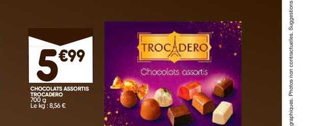 chocolats assortis trocadero