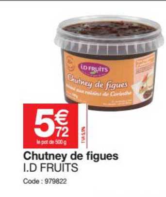 chutney de figues i.d fruits