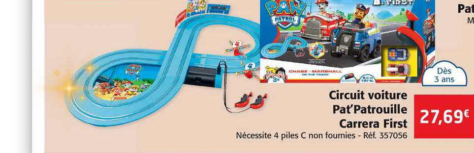 Circuit Voiture Pat'patrouille Carrera First
