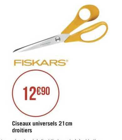 ciseaux universels 21cm droitiers fiskars