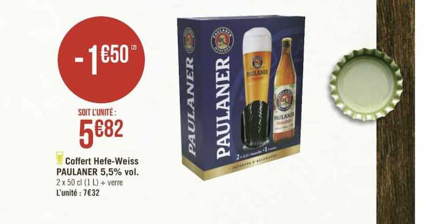 coffert hefe weiss paulaner 5.5% vol.