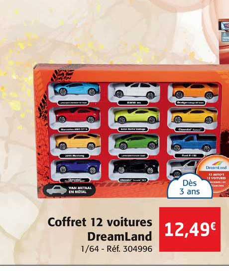 coffret 12 voitures dreamland