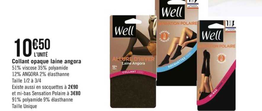 collant opaque laine angora well