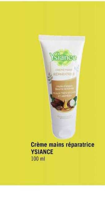 crème mains réparatrice ysiance