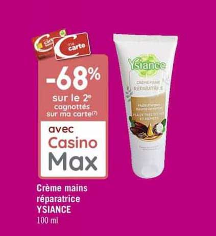 crème mains réparatrice ysiance