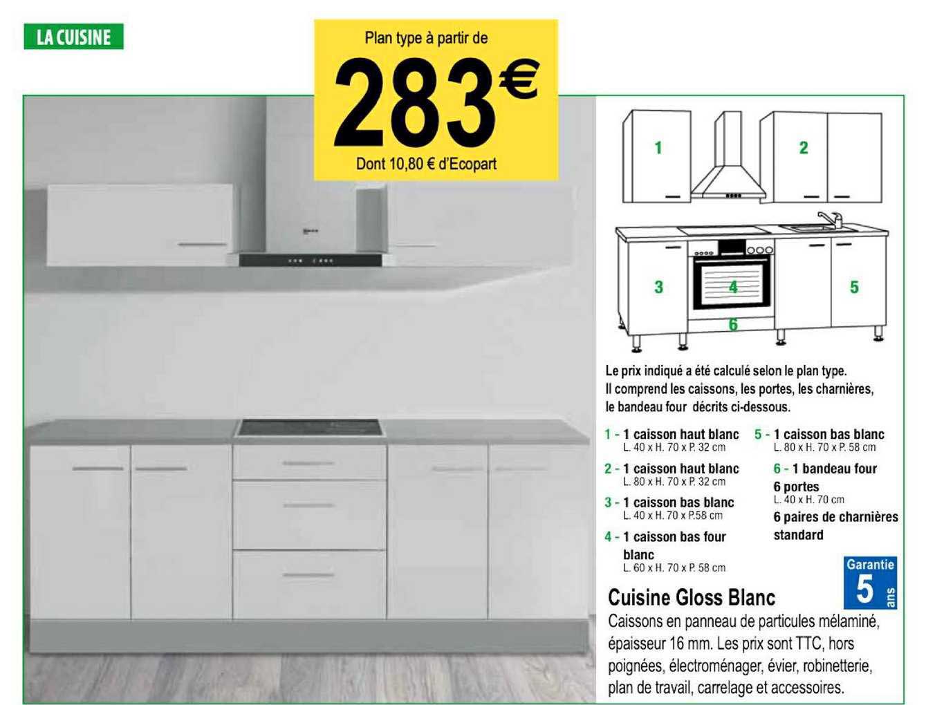 Cuisine Gloss Blanc