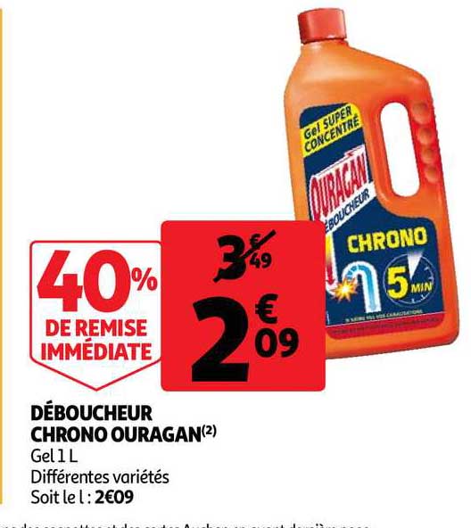 déboucheur chrono ouragan