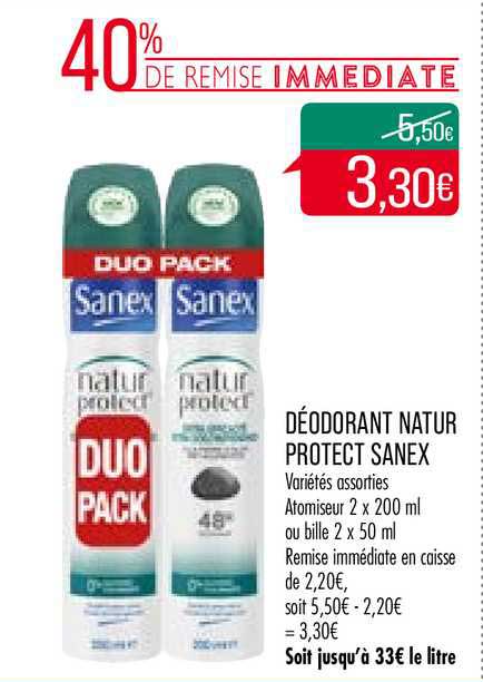 Déodorant Natur Protect Sanex